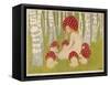 Creatures of the Woods in Their Toadstool Hats-Ed. Okun-Framed Stretched Canvas