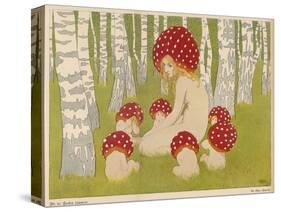 Creatures of the Woods in Their Toadstool Hats-Ed. Okun-Stretched Canvas