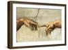 Creazione di Adamo, particol-null-Framed Art Print