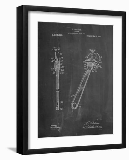 Crecent Wrench 1915 Patent-Cole Borders-Framed Art Print