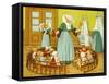 Creche of Sister Rosalie-Thomas Crane-Framed Stretched Canvas