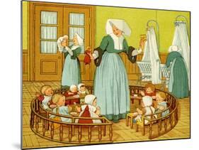 Creche of Sister Rosalie-Thomas Crane-Mounted Giclee Print