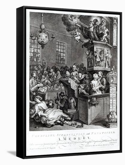 Credulity, Superstition and Fanaticism, 1762-William Hogarth-Framed Stretched Canvas