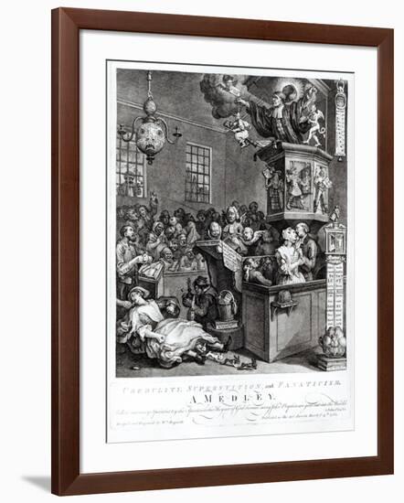 Credulity, Superstition and Fanaticism, 1762-William Hogarth-Framed Giclee Print