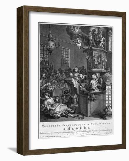 Credulity, Superstition and Fanaticism, 1762-William Hogarth-Framed Giclee Print