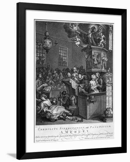 Credulity, Superstition and Fanaticism, 1762-William Hogarth-Framed Giclee Print