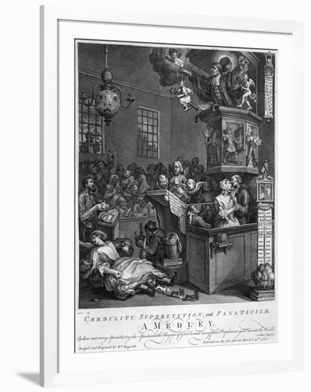 Credulity, Superstition and Fanaticism, 1762-William Hogarth-Framed Giclee Print