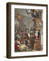 Credulity, Superstition and Fanaticism, Illustration from 'Hogarth Restored: the Whole Works of…-William Hogarth-Framed Giclee Print