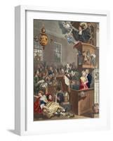 Credulity, Superstition and Fanaticism, Illustration from 'Hogarth Restored: the Whole Works of…-William Hogarth-Framed Giclee Print