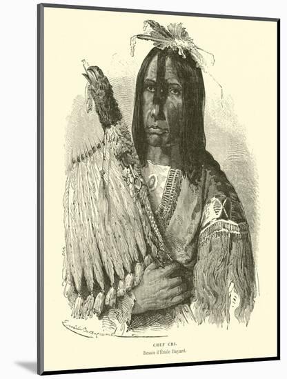 Cree Chief-Emile Antoine Bayard-Mounted Giclee Print