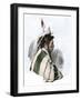 Cree Indian of the Minnesota - Canada Borderlands, 1800s-null-Framed Giclee Print