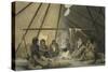 Cree Indian Tent, Journey to the Shores of the Polar Sea-James Franklin-Stretched Canvas
