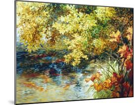 Creek and Fall Trees-Elizabeth Horning-Mounted Giclee Print