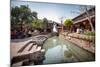 Creek at Square Market in Lijiang, Yunnan, China, Asia-Andreas Brandl-Mounted Photographic Print