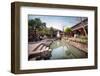 Creek at Square Market in Lijiang, Yunnan, China, Asia-Andreas Brandl-Framed Photographic Print