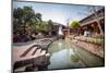 Creek at Square Market in Lijiang, Yunnan, China, Asia-Andreas Brandl-Mounted Photographic Print