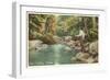 Creek Fishing, Sun Valley, Idaho-null-Framed Art Print