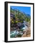 Creek flowing through rocks, Icicle Creek, Leavenworth, Washington State, USA-null-Framed Photographic Print