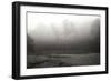 Creek in Fog II - BW-Tammy Putman-Framed Photographic Print