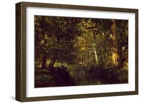 Creek In Forest-Constant Troyon-Framed Giclee Print