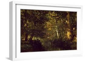 Creek In Forest-Constant Troyon-Framed Giclee Print