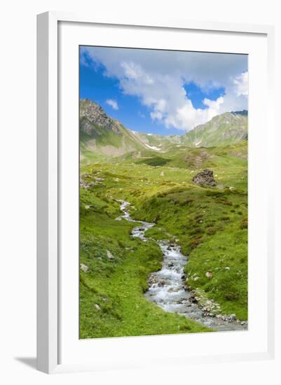 Creek, Mont Fallere, Aosta Valley, Italian Alps, Italy, Europe-Nico Tondini-Framed Photographic Print