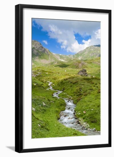 Creek, Mont Fallere, Aosta Valley, Italian Alps, Italy, Europe-Nico Tondini-Framed Photographic Print