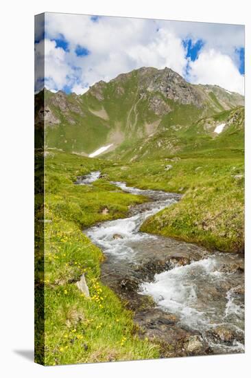 Creek, Mont Fallere, Aosta Valley, Italian Alps, Italy-Nico Tondini-Stretched Canvas