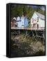 Creek Street Historical District, Ketchikan, Southeast Alaska, USA-Richard Cummins-Framed Stretched Canvas