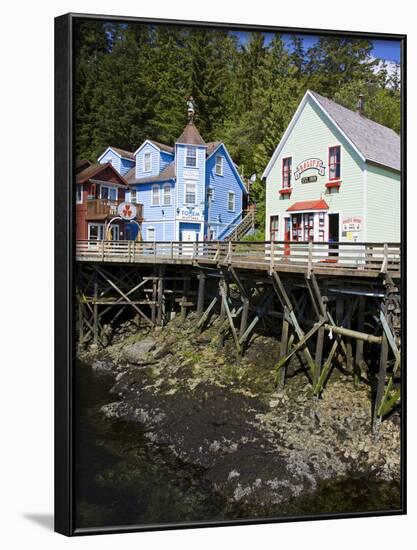 Creek Street Historical District, Ketchikan, Southeast Alaska, USA-Richard Cummins-Framed Photographic Print