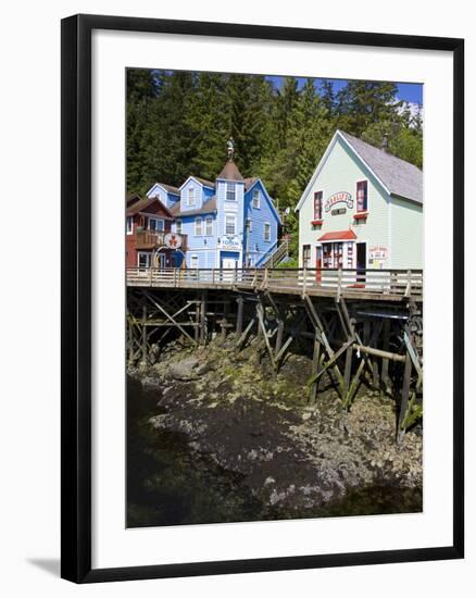 Creek Street Historical District, Ketchikan, Southeast Alaska, USA-Richard Cummins-Framed Photographic Print