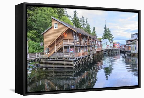 Creek Street, tourist walk, Ketchikan, Alaska, Inside Passage-Stuart Westmorland-Framed Stretched Canvas