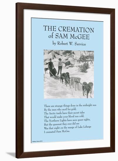 Cremation of Sam McGee-null-Framed Art Print