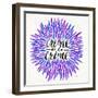 Crème de la Crème in Periwinkle-Cat Coquillette-Framed Giclee Print