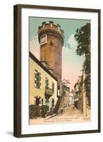 Crenelated Round Tower, Vichy-null-Framed Art Print