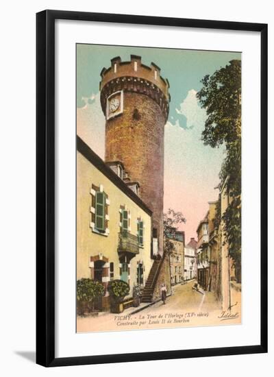 Crenelated Round Tower, Vichy-null-Framed Art Print