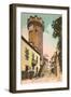 Crenelated Round Tower, Vichy-null-Framed Art Print