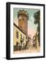 Crenelated Round Tower, Vichy-null-Framed Art Print