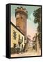 Crenelated Round Tower, Vichy-null-Framed Stretched Canvas
