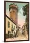 Crenelated Round Tower, Vichy-null-Framed Art Print