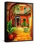 Creole Courtyard-Diane Millsap-Framed Stretched Canvas
