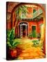 Creole Courtyard-Diane Millsap-Stretched Canvas