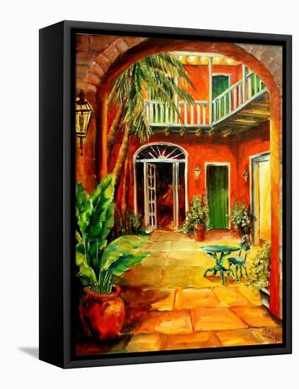 Creole Courtyard-Diane Millsap-Framed Stretched Canvas