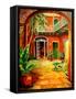 Creole Courtyard-Diane Millsap-Framed Stretched Canvas
