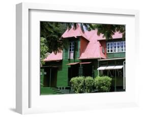 Creole House, Victoria, Island of Mahe, Seychelles, Indian Ocean, Africa-Bruno Barbier-Framed Photographic Print