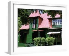 Creole House, Victoria, Island of Mahe, Seychelles, Indian Ocean, Africa-Bruno Barbier-Framed Photographic Print