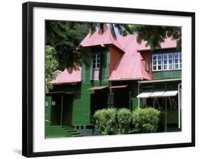 Creole House, Victoria, Island of Mahe, Seychelles, Indian Ocean, Africa-Bruno Barbier-Framed Photographic Print
