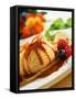 Crêpes with Ice Cream, Berries and Caramel Sauce-null-Framed Stretched Canvas