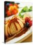 Crêpes with Ice Cream, Berries and Caramel Sauce-null-Stretched Canvas