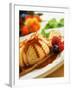 Crêpes with Ice Cream, Berries and Caramel Sauce-null-Framed Photographic Print